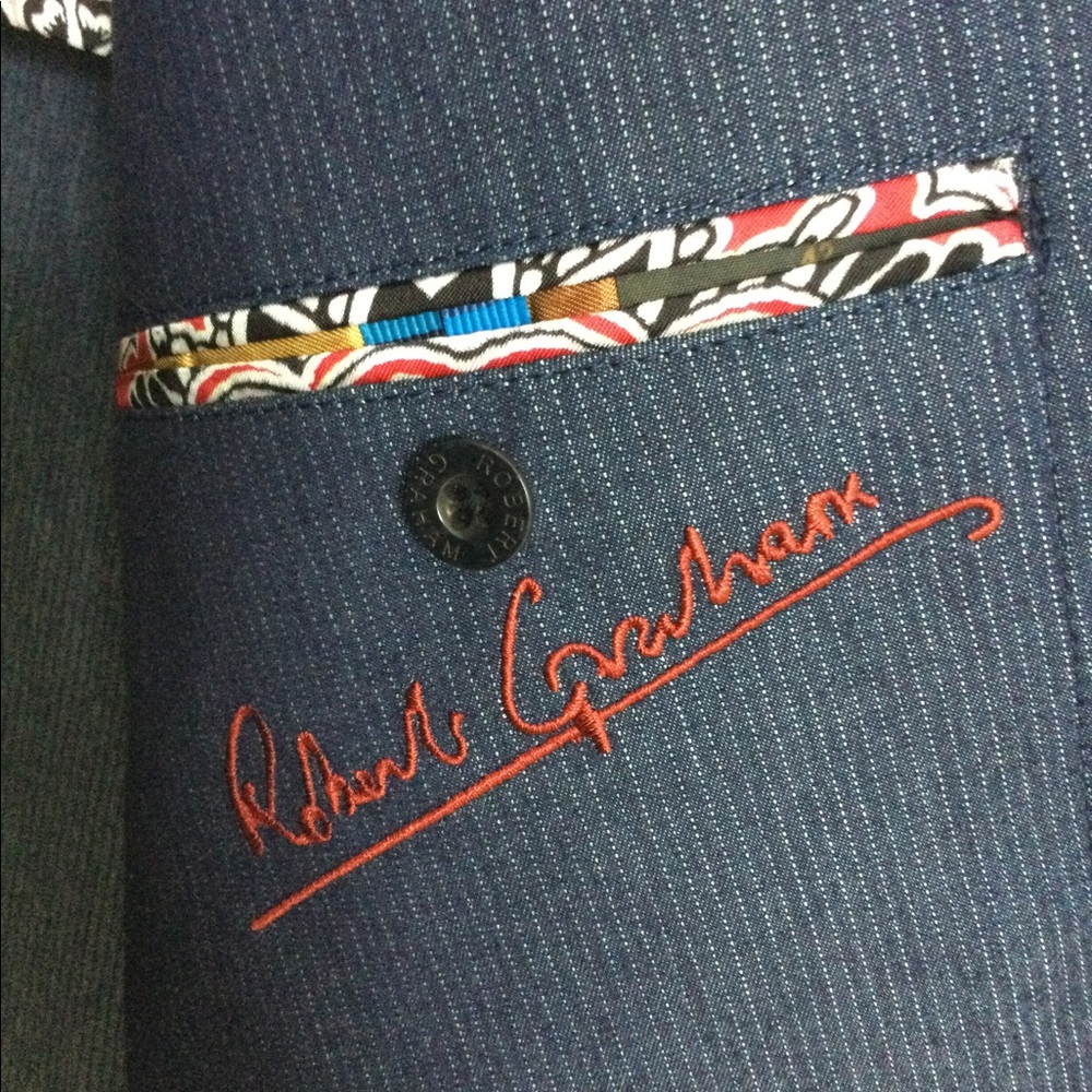 Like New Robert Graham sports coat - Picture 3 of 7